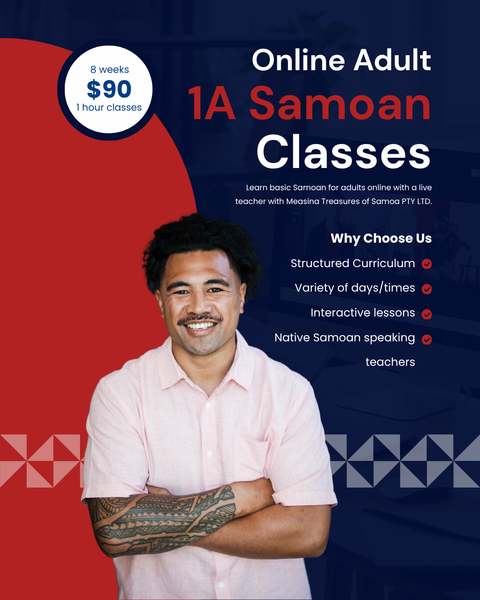 Adult Samoan Online Language Class 1A T4 2026