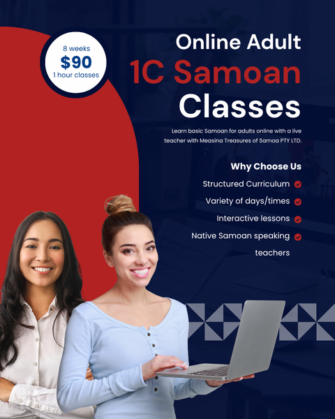 Adult Samoan Online Language Class 1C T4 2026