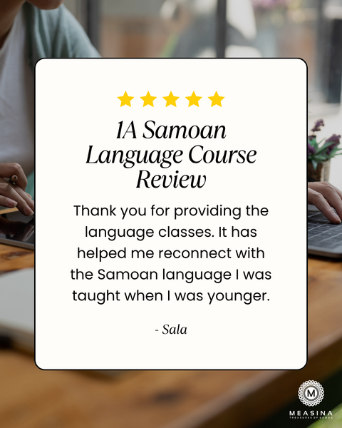 Adult Samoan Online Language Class 1A T4 2026