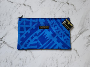 Blue Hand Printed Travel Bag - Measina Treasures of Samoa