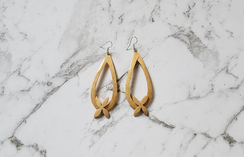 Teardrop Tipana Earrings - Measina Treasures of Samoa