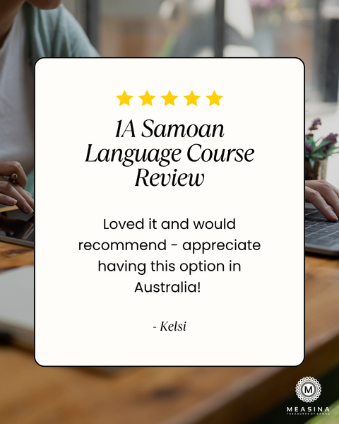 Adult Samoan Online Language Class 1A T4 2026