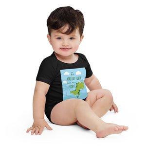 Afai ua e fiafia Baby short sleeve one piece - Measina Treasures of Samoa