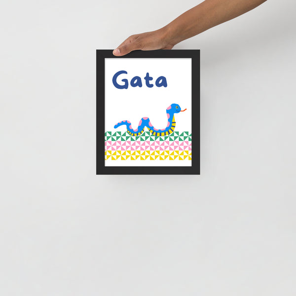 Gata Framed poster - Measina Treasures of Samoa