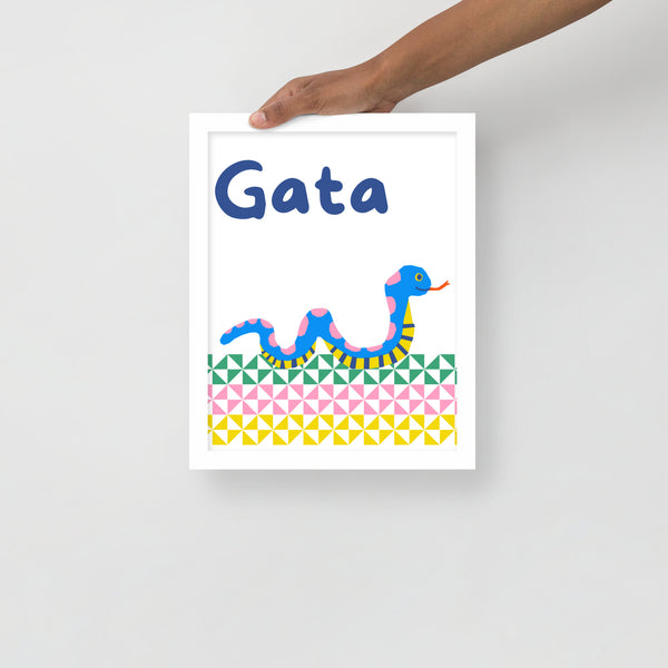 Gata Framed poster - Measina Treasures of Samoa