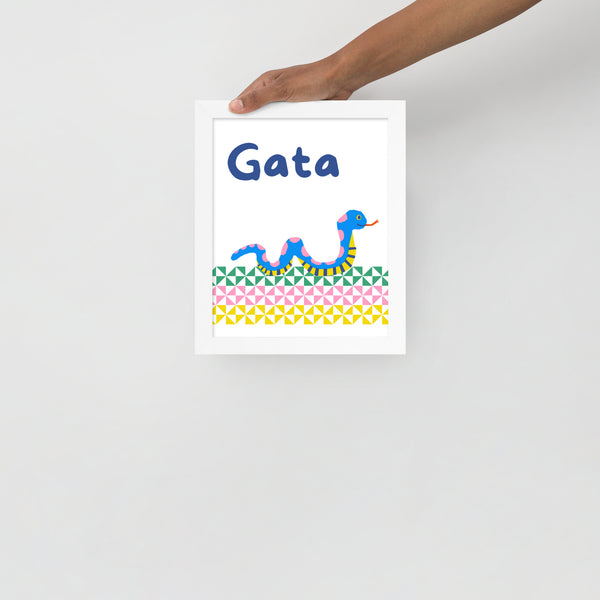 Gata Framed poster - Measina Treasures of Samoa