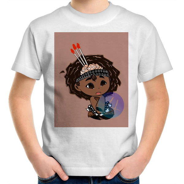 Taupou AS Colour Kids Youth Crew T-Shirt AUS - Measina Treasures of Samoa