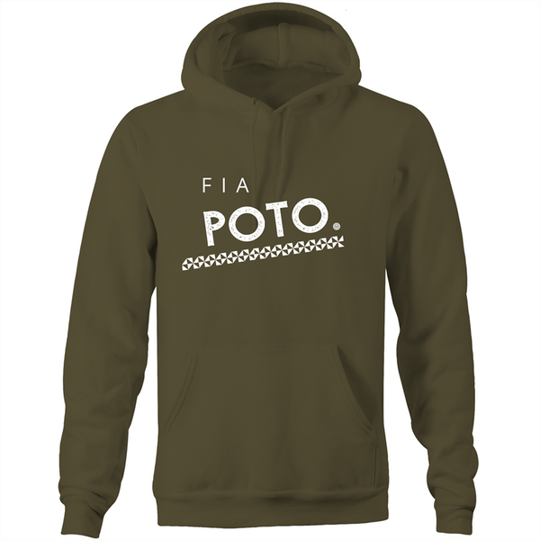 Fia Poto AS Colour Stencil - Pocket Hoodie Sweatshirt - Measina Treasures of Samoa