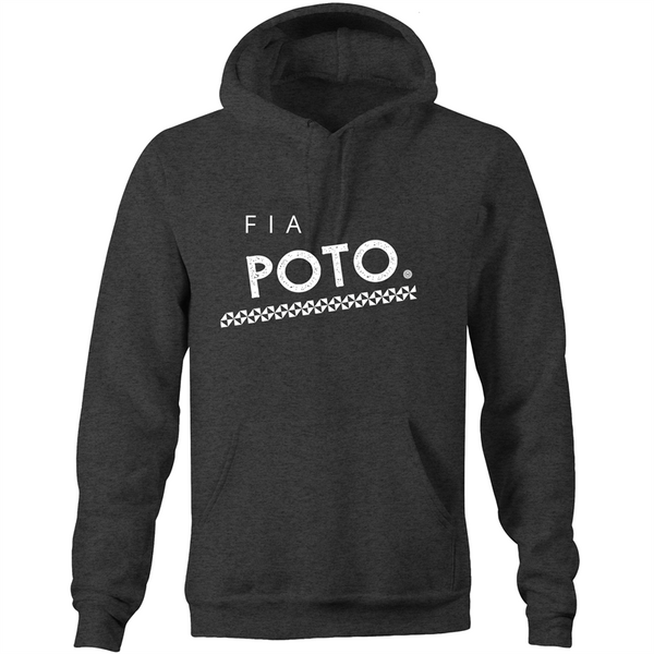 Fia Poto AS Colour Stencil - Pocket Hoodie Sweatshirt - Measina Treasures of Samoa
