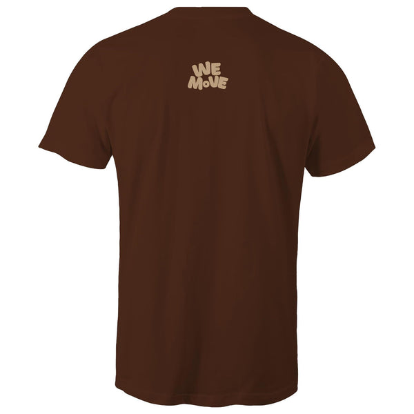 We Move Brown AS Colour Staple - Mens T-Shirt - Measina Treasures of Samoa