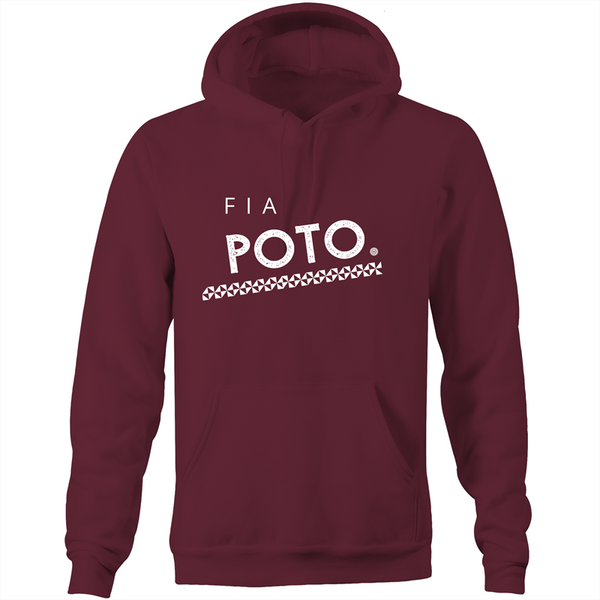 Fia Poto AS Colour Stencil - Pocket Hoodie Sweatshirt - Measina Treasures of Samoa